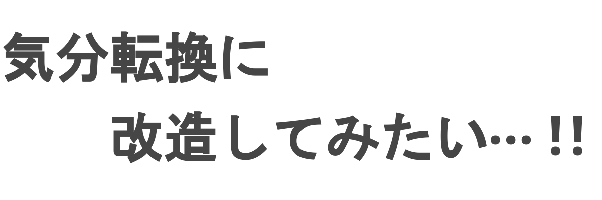 気分転換に改造してみたい…